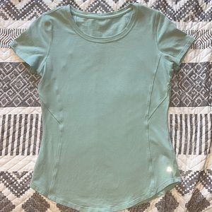 Size S Balance Athletica Serene Tee in color Salt Water